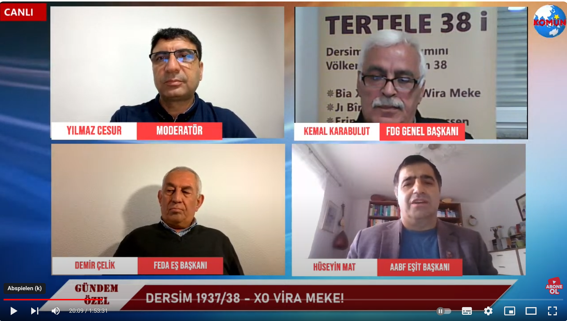 AGENDA SPECIAL- DERSIM 1937/38 – 30. APRIL 2024