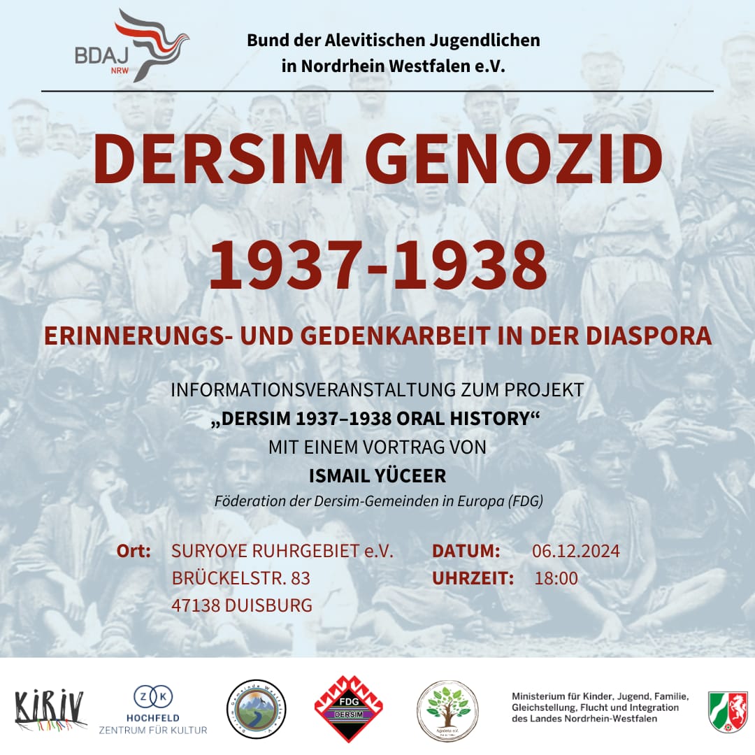 Dersim 1937-38 Oral History Project (DSTP) Duisburg 6.12.2024